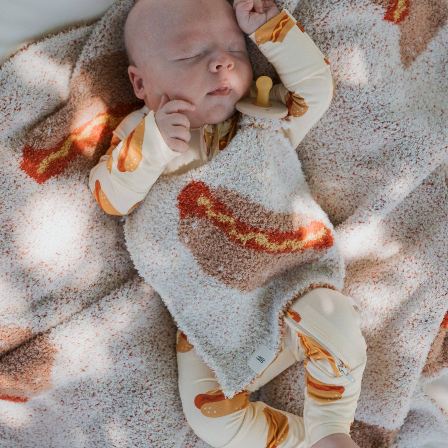 Hot Dog Bamboo Zippered Pajama