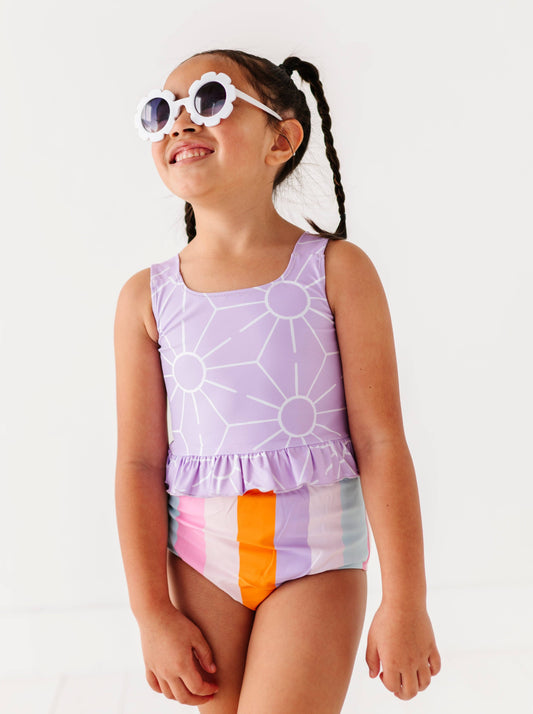 Sunny + Stripes Two Piece Swimsuit
