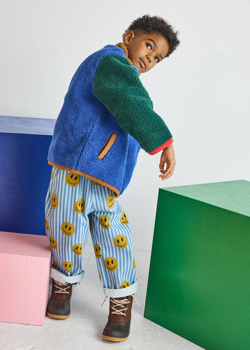 Color Block Fleece Pullover
