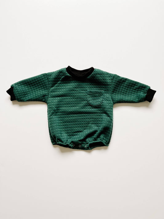 Evergreen Sweatshirt Romper