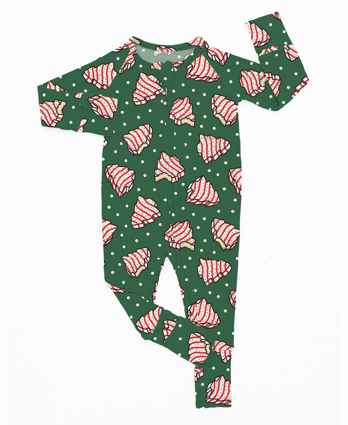 Holiday Tree Cakes Zippered Pajama