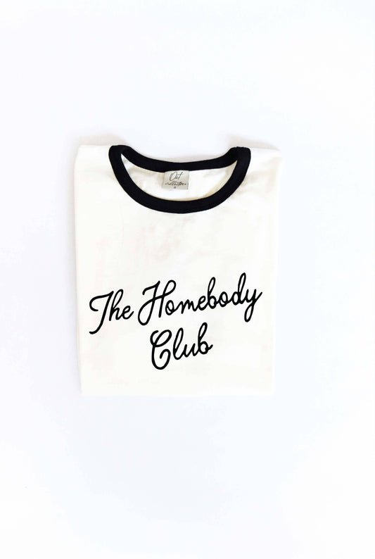 The Homebody Club Ringer Tee